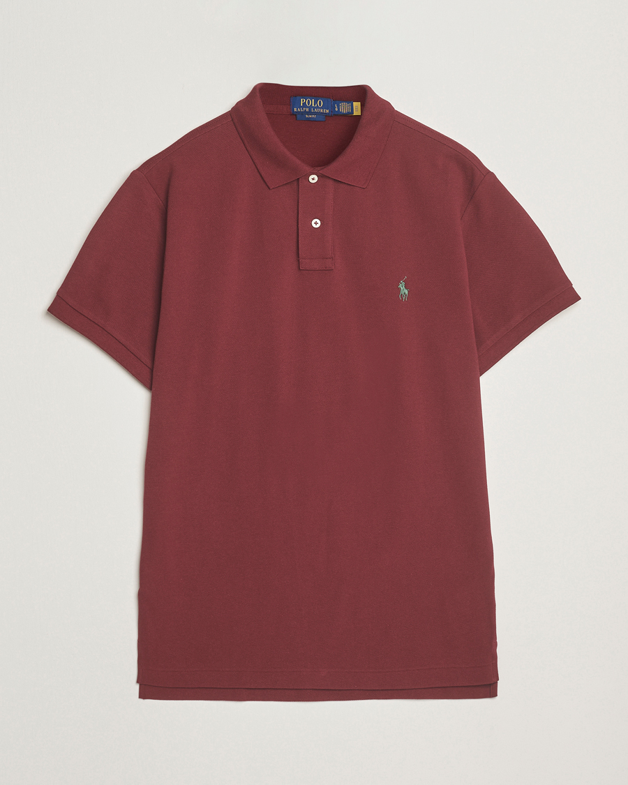 Homme | Polos | Polo Ralph Lauren | Slim Fit Polo Red Wine