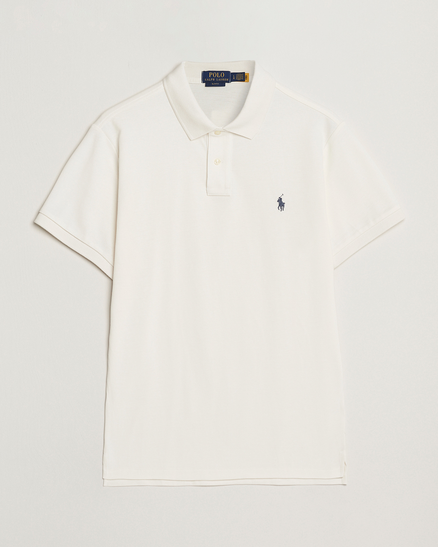 Homme | Polos | Polo Ralph Lauren | Slim Fit Polo Pale Cream