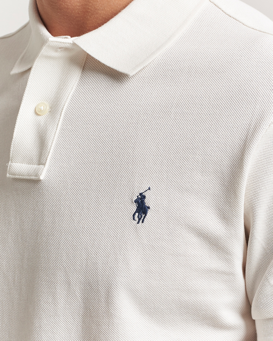 Homme | Polos | Polo Ralph Lauren | Slim Fit Polo Pale Cream