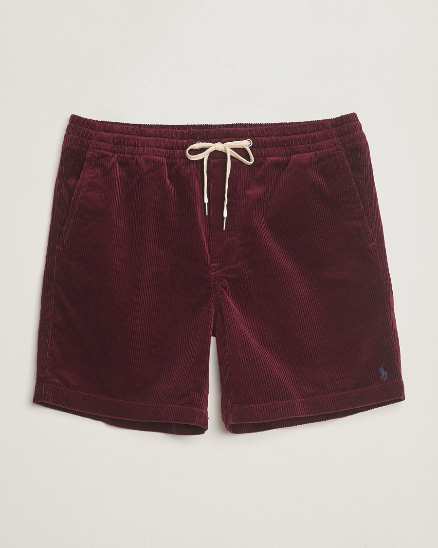 Homme | Shorts | Polo Ralph Lauren | Prepster Corduroy Drawstring Shorts Ruby Red