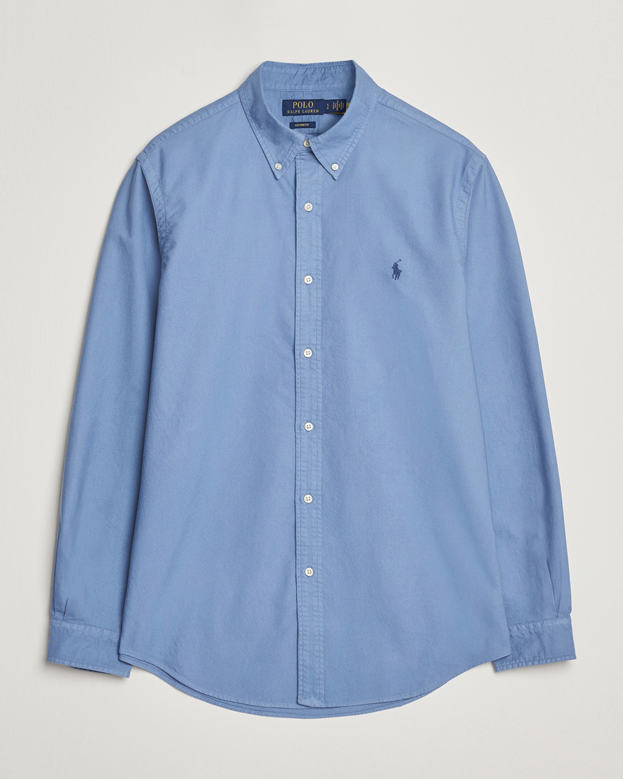 Homme | Chemises | Polo Ralph Lauren | Custom Fit Oxford Shirt Bastille Blue