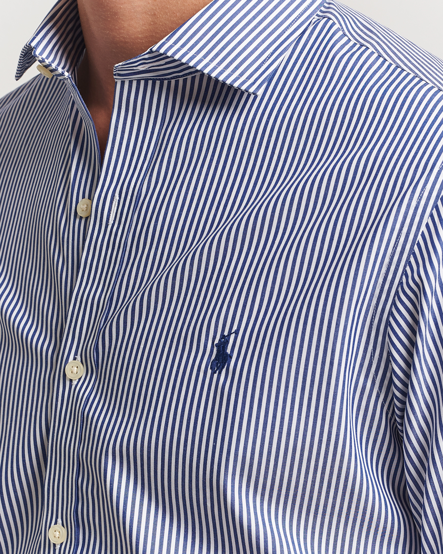 Homme | Chemises | Polo Ralph Lauren | Slim Fit Stripe Dress Shirt Royal/White