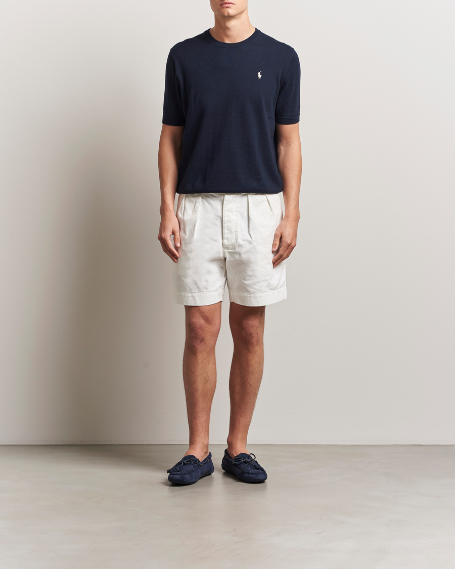 Homme | T-shirts | Polo Ralph Lauren | Knitted Short Sleeve Tee Hunter Navy