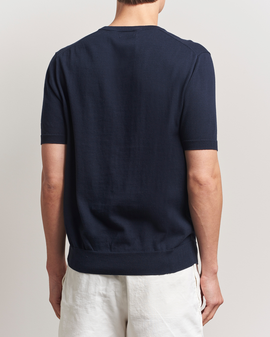 Homme | T-shirts | Polo Ralph Lauren | Knitted Short Sleeve Tee Hunter Navy