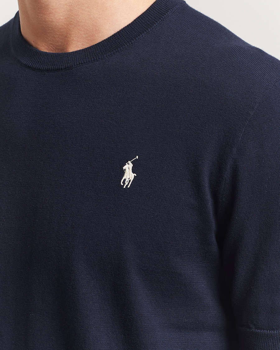 Homme | T-shirts | Polo Ralph Lauren | Knitted Short Sleeve Tee Hunter Navy