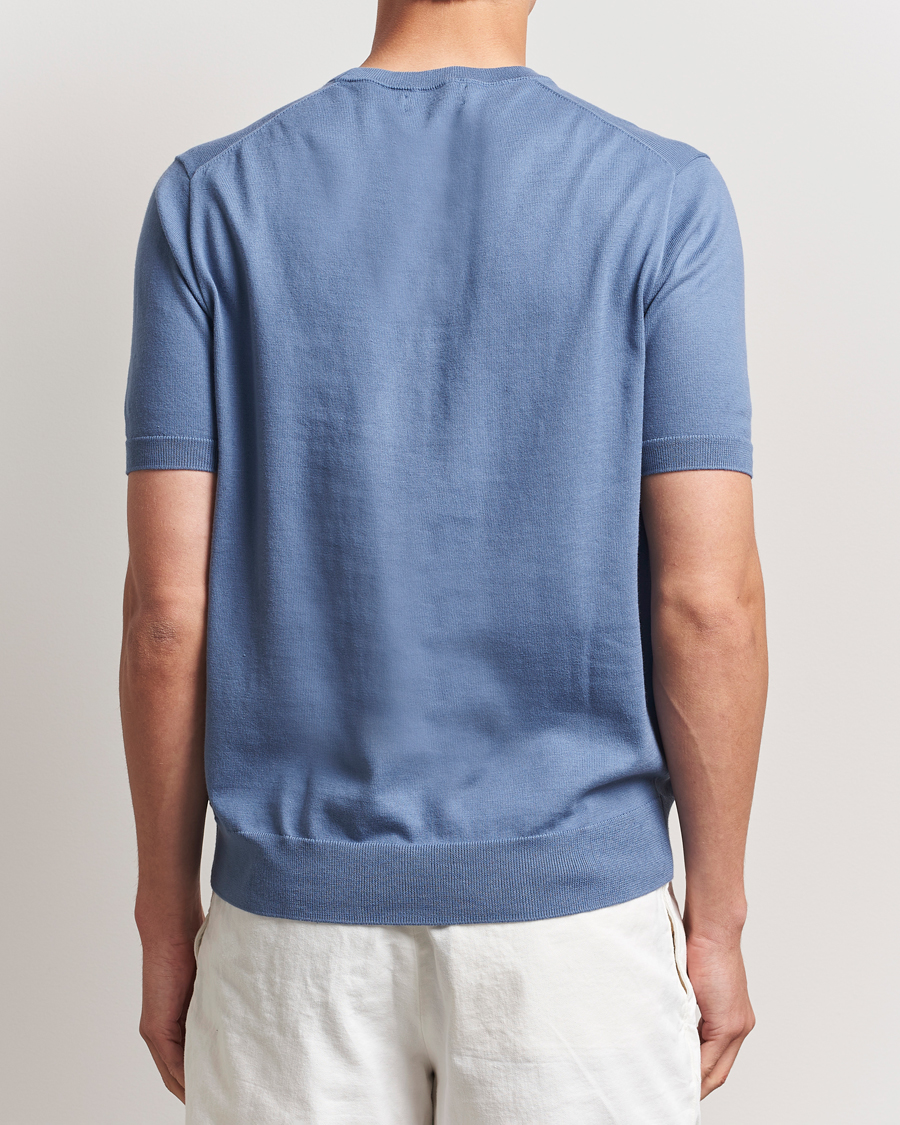 Homme | T-shirts | Polo Ralph Lauren | Knitted Short Sleeve Tee Capri Blue