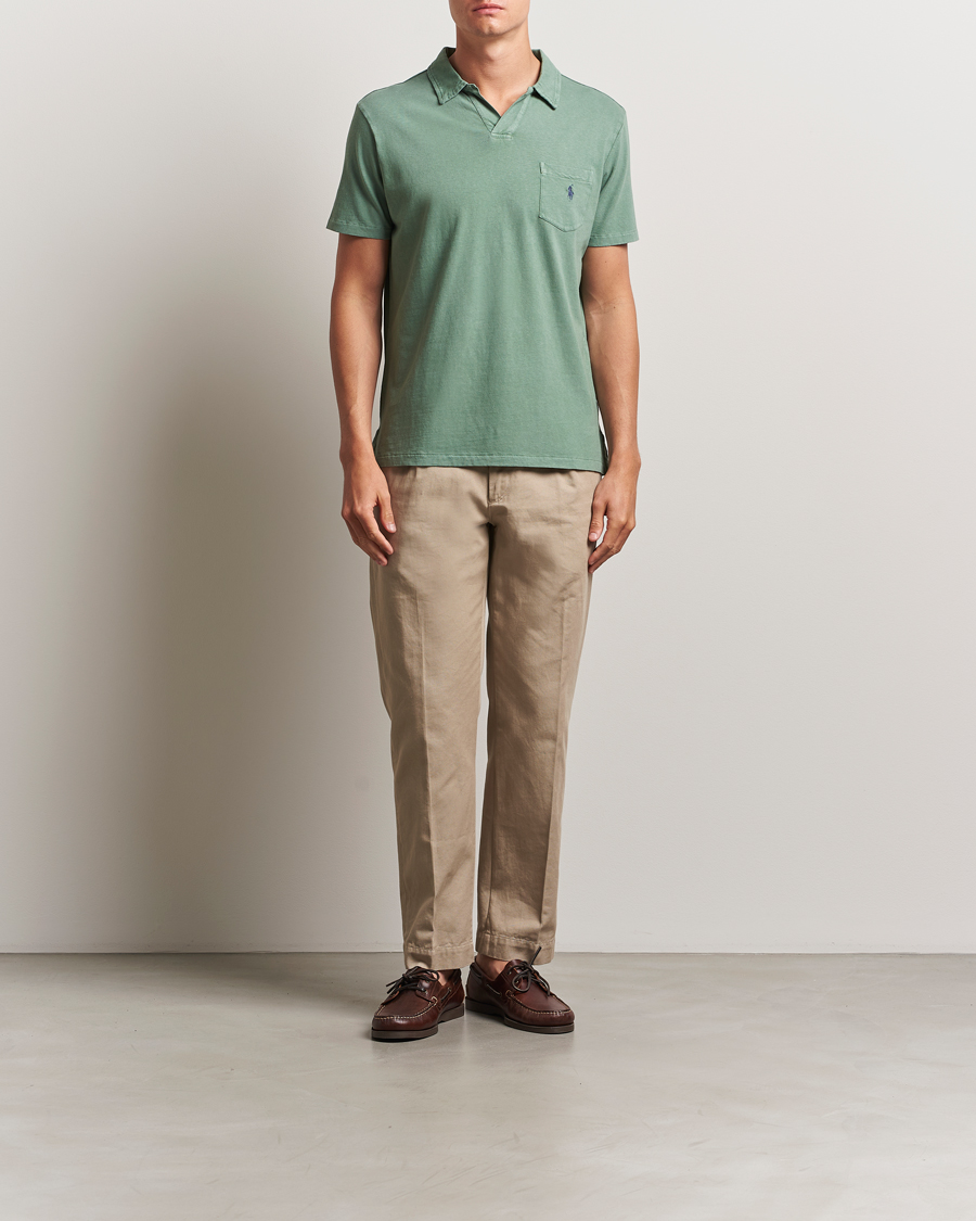Homme | Polos | Polo Ralph Lauren | Johnny Cotton/Linen Polo Fatigue