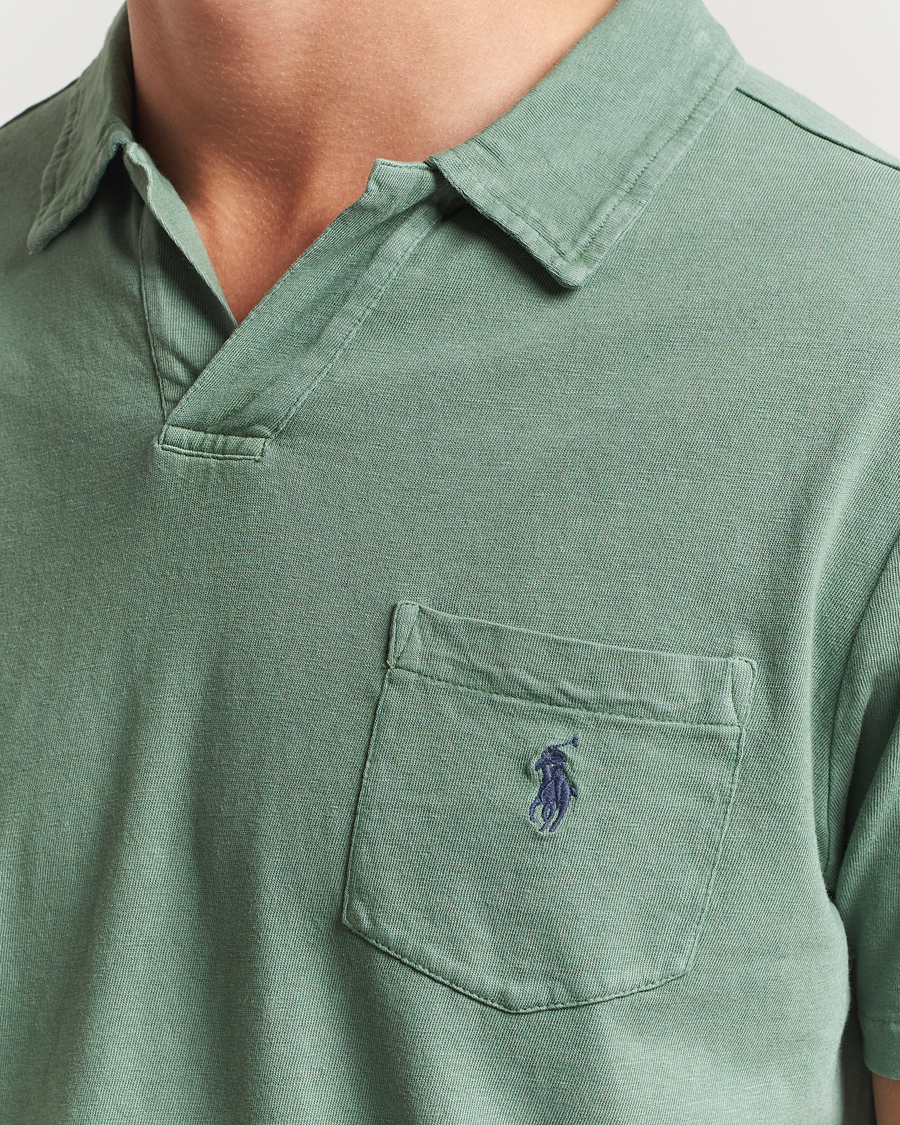 Homme | Polos | Polo Ralph Lauren | Johnny Cotton/Linen Polo Fatigue