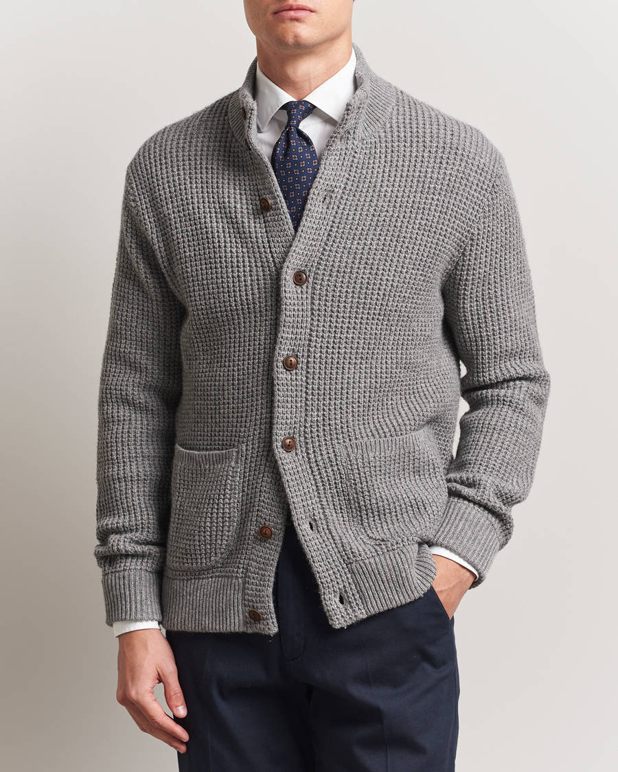 Homme | Pulls Et Tricots | Polo Ralph Lauren | Cotton/Wool Button Cardigan Fawn Grey Heather