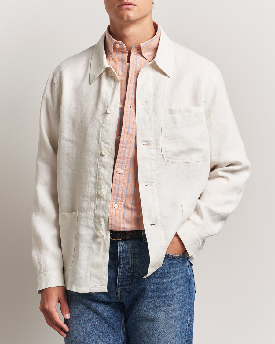 Homme | Manteaux Et Vestes | Polo Ralph Lauren | Chore Linen Shirt Jacket Antique Cream
