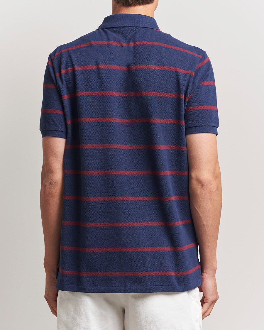Homme | Polos | Polo Ralph Lauren | Custom Slim Fit Bear Striped Polo Navy/Heritage Bear