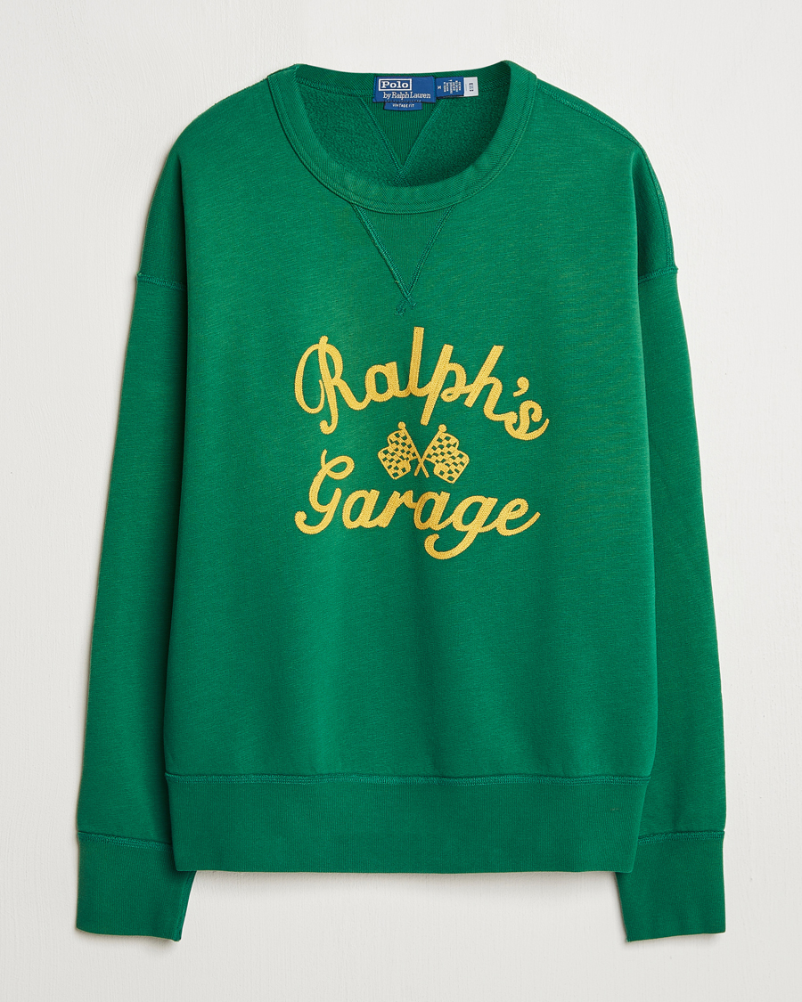 Homme | Pulls Et Tricots | Polo Ralph Lauren | Ralph's Garage Sweatshirt Tennis Green