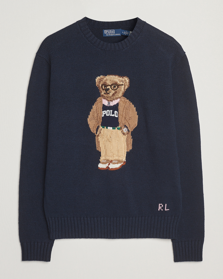 Homme | Pulls Et Tricots | Polo Ralph Lauren | Linen/Cotton Bear Pullover Bear Navy