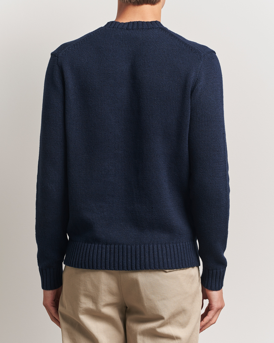 Homme | Pulls Et Tricots | Polo Ralph Lauren | Linen/Cotton Bear Pullover Bear Navy