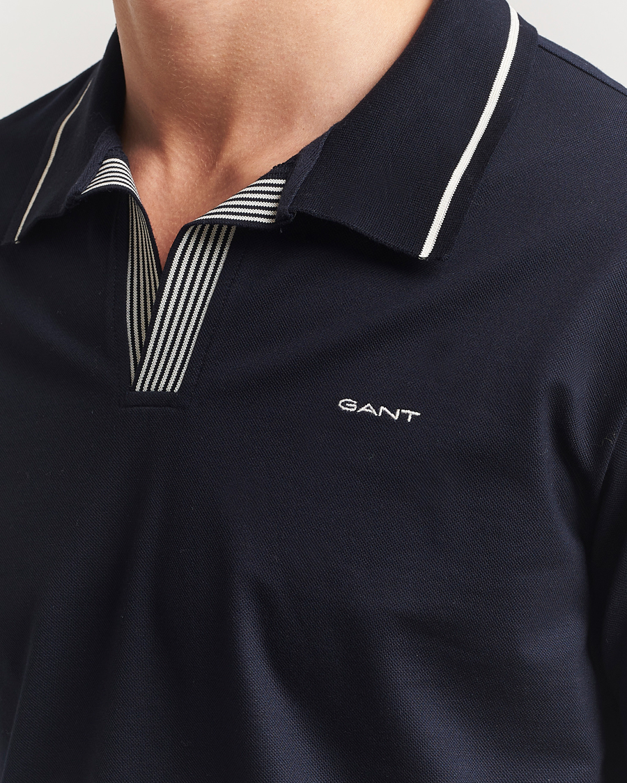 Homme | Polos | Gant | Tipping Polo Evening Blue