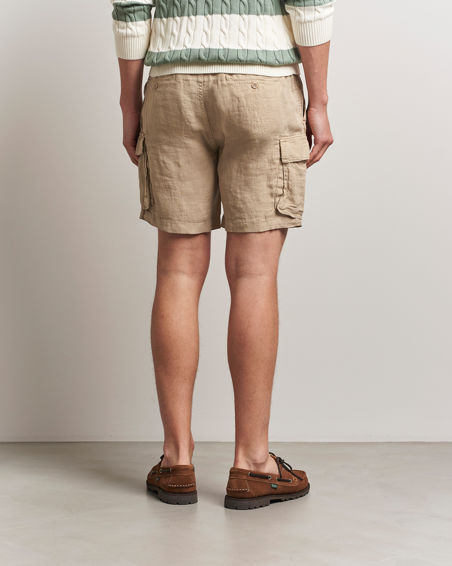 Homme | Shorts | GANT | Regular Fit Linen Cargo Shorts Concrete Beige
