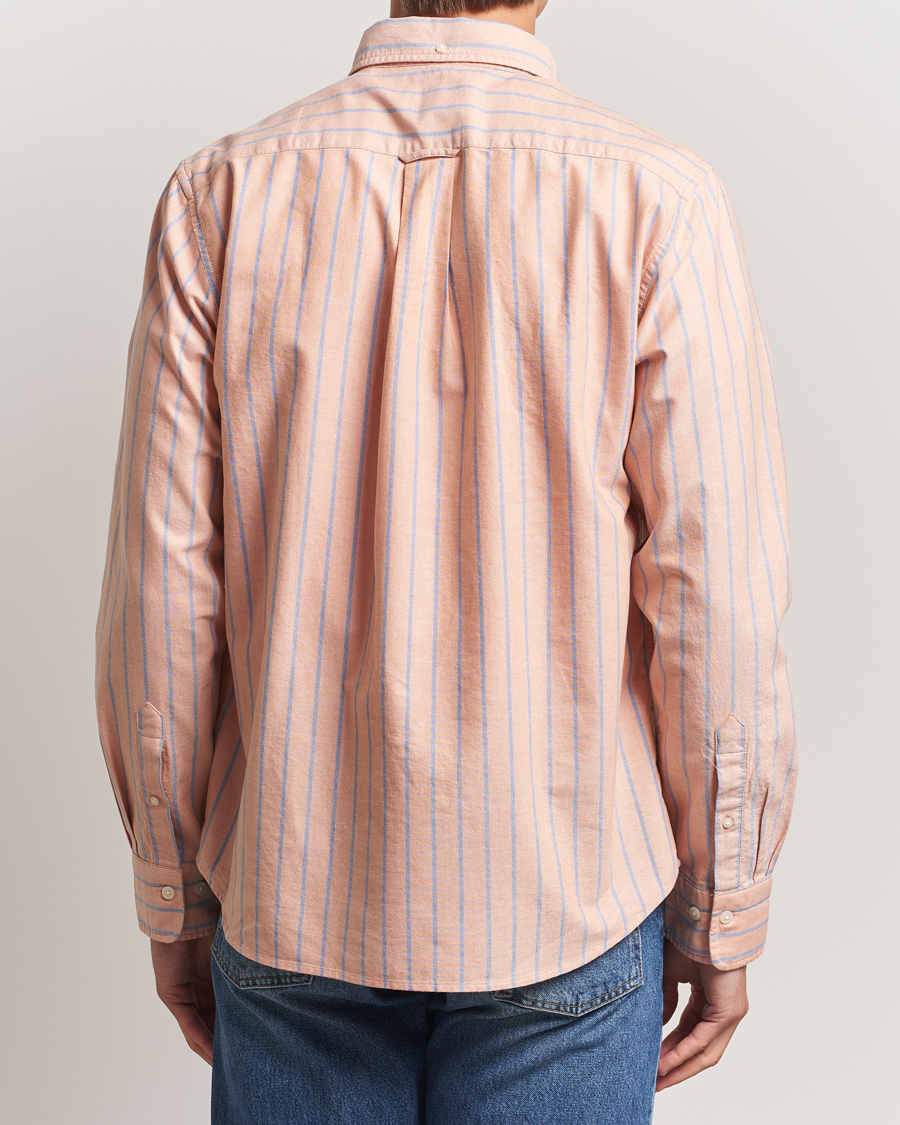 Homme | Chemises | GANT | Regular Fit Classic Oxford Striped Shirt Orange