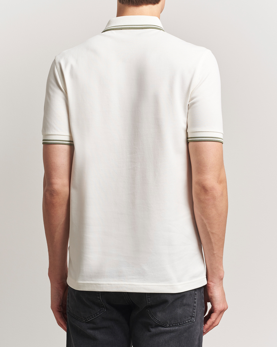 Homme | Polos | Fred Perry | Twin Tipped Polo Shirt Light Ecru