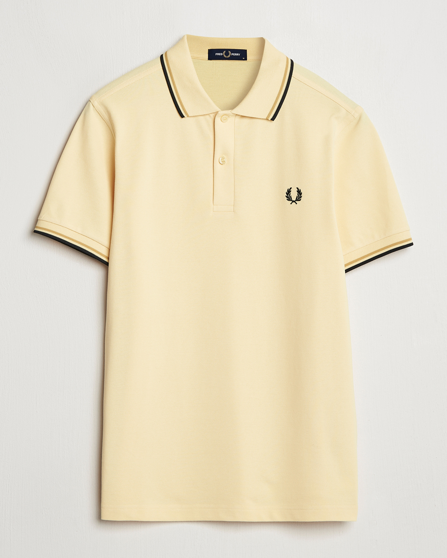 Homme | Polos | Fred Perry | Twin Tipped Polo Shirt Yellow
