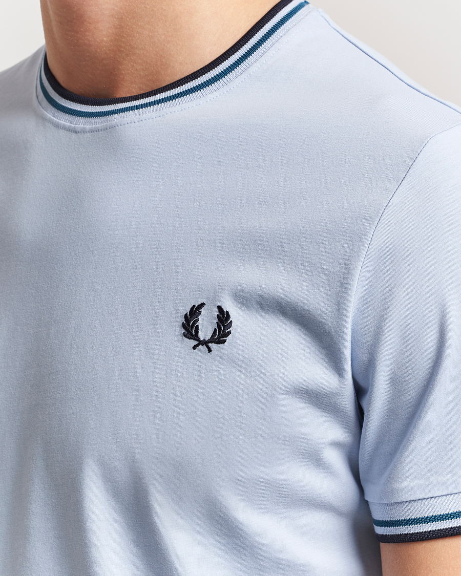 Homme | T-shirts | Fred Perry | Twin Tipped T-Shirt Light Smoke
