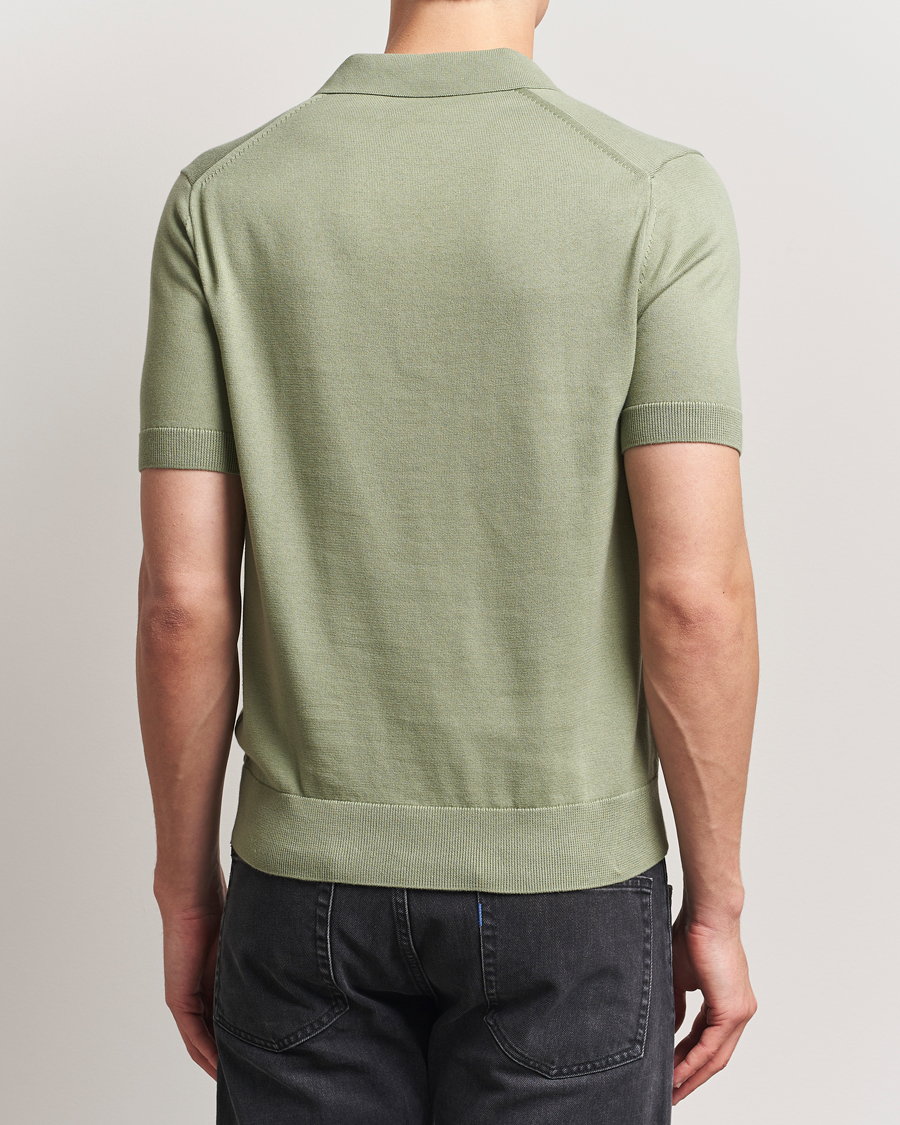 Homme | Polos | Fred Perry | Cotton Knitted Polo Olive Mint