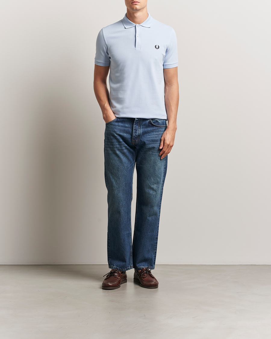 Homme | Polos | Fred Perry | Plain Polo Shirt Light Smoke