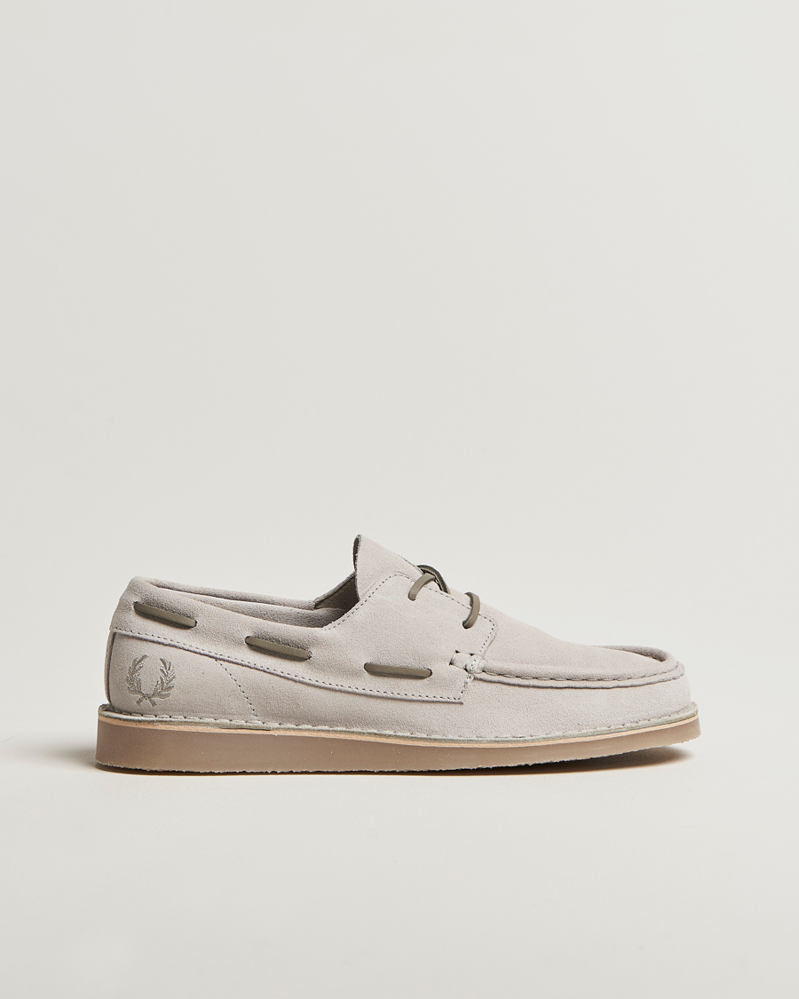 Homme | Loafers | Fred Perry | Meaden Suede Loafer Light Oyster