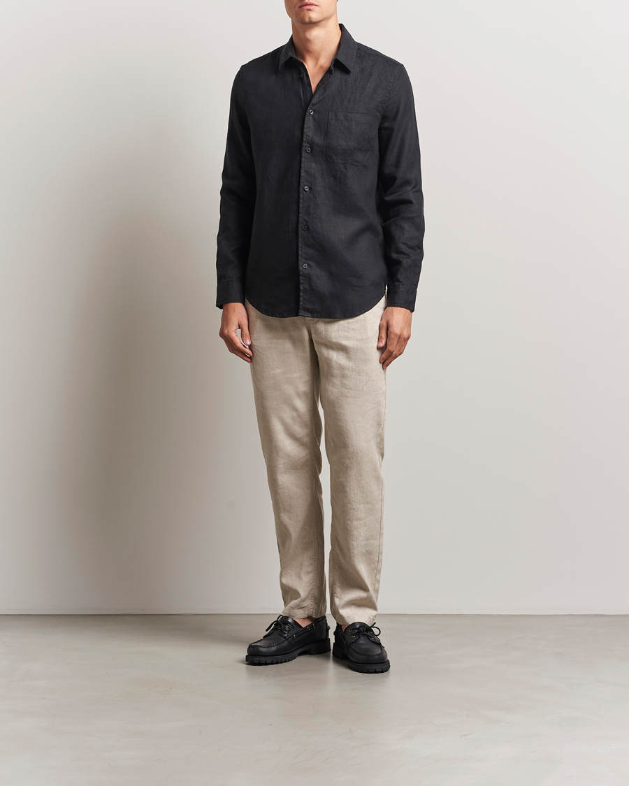 Homme | Chemises | Samsøe Samsøe | Liam Linen Shirt Black