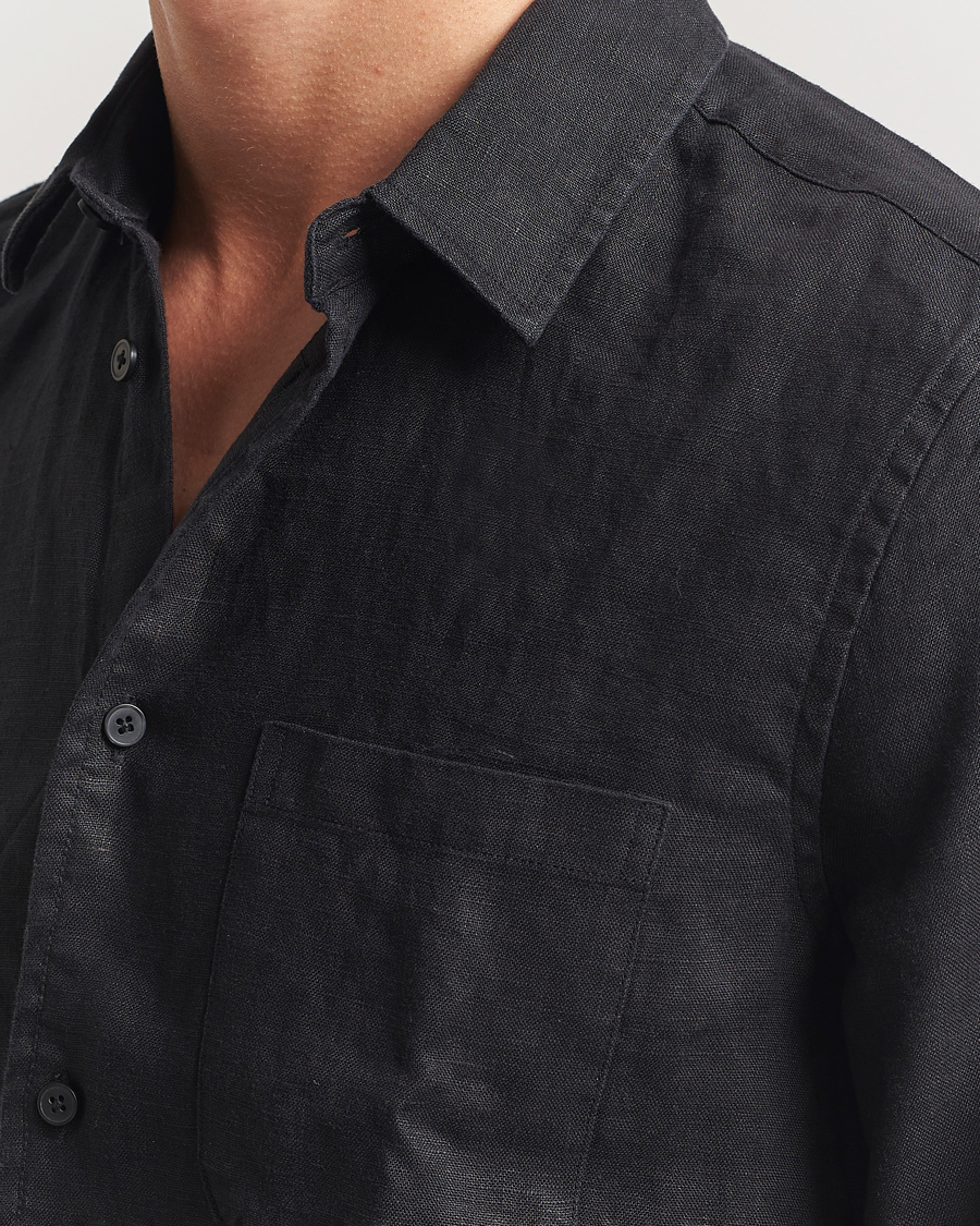 Homme | Chemises | Samsøe Samsøe | Liam Linen Shirt Black