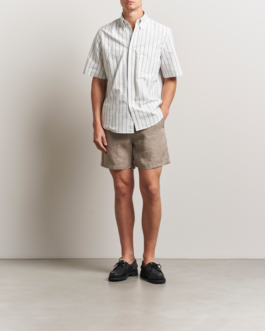 Homme | Shorts | Samsøe Samsøe | Jabari Linen Drawstring Shorts Greige