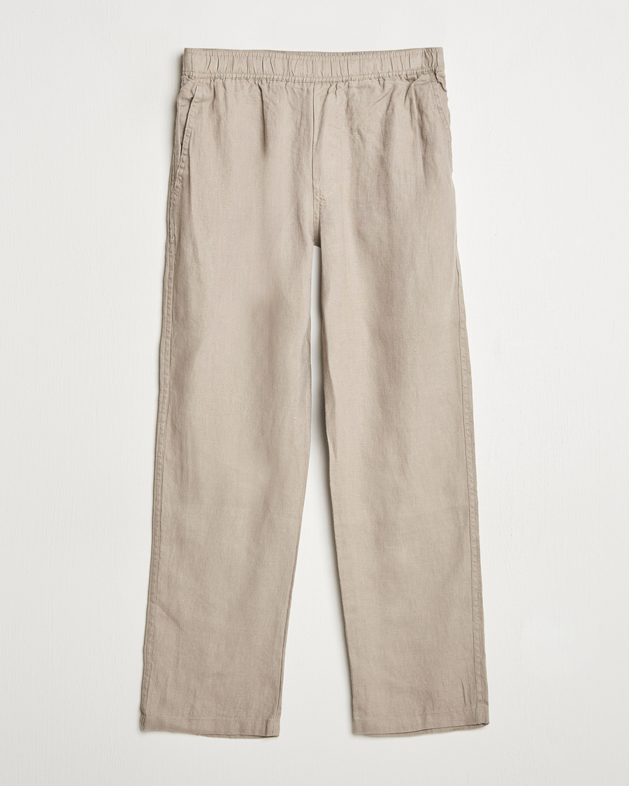 Homme | Pantalons | Samsøe Samsøe | Jabari Linen Drawstring Trousers Greige