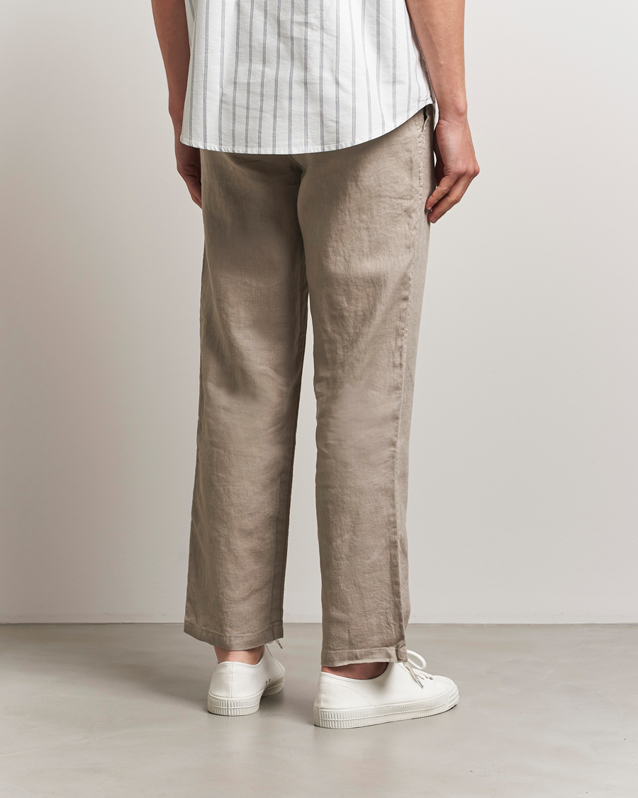 Homme | Pantalons | Samsøe Samsøe | Jabari Linen Drawstring Trousers Greige