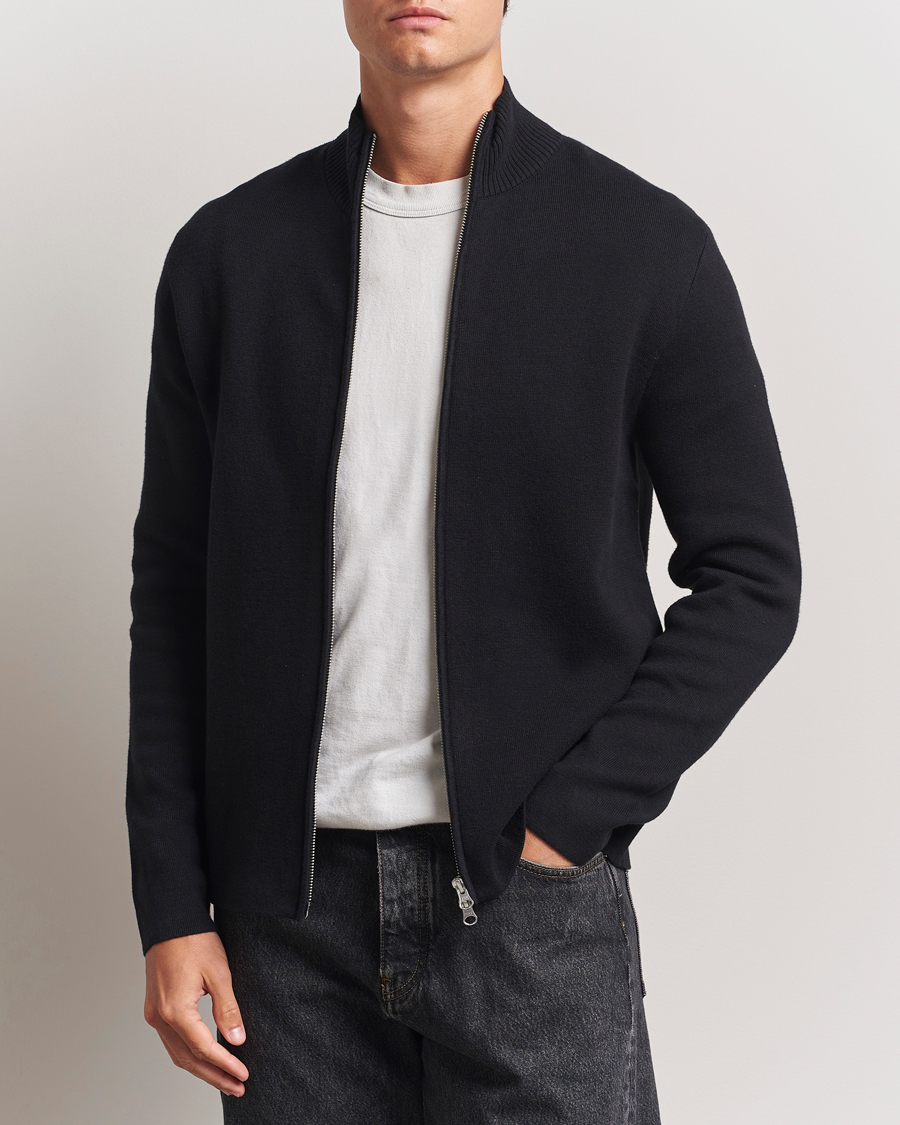 Homme | Pulls Et Tricots | Samsøe Samsøe | Niklas Full Zip Sweater Black