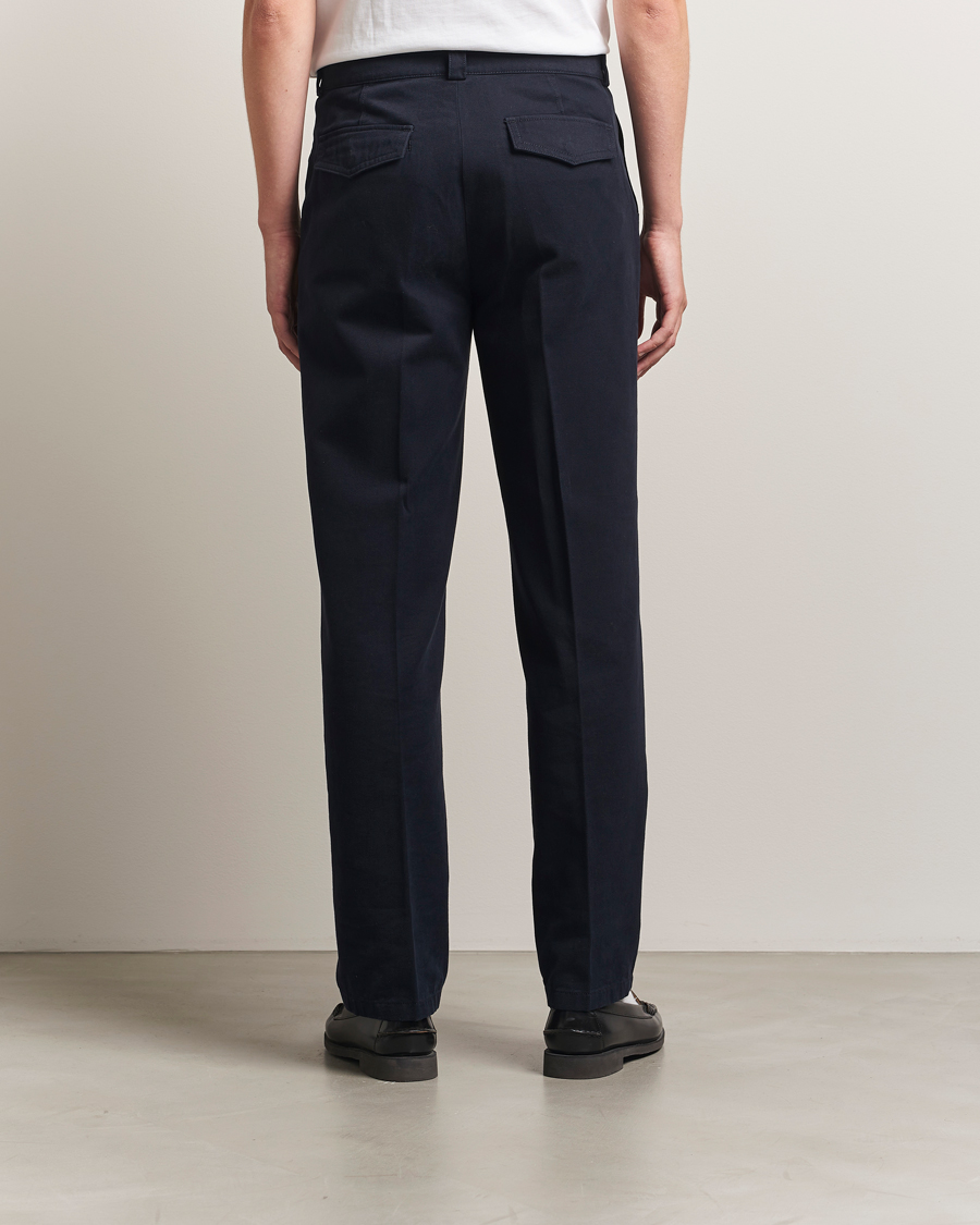 Homme | Pantalons | Filippa K | Cotton Chino Trousers Navy