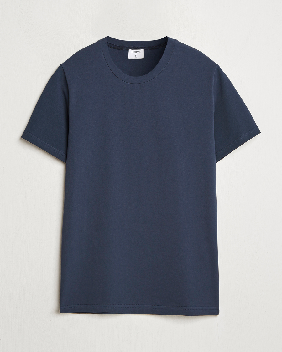 Homme | T-shirts | Filippa K | Soft Lycra T-Shirt Dusk Blue