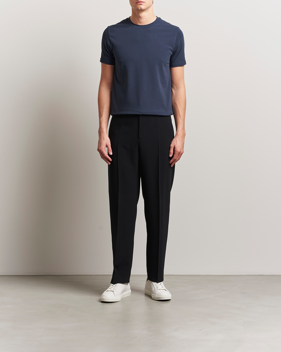 Homme | T-shirts | Filippa K | Soft Lycra T-Shirt Dusk Blue