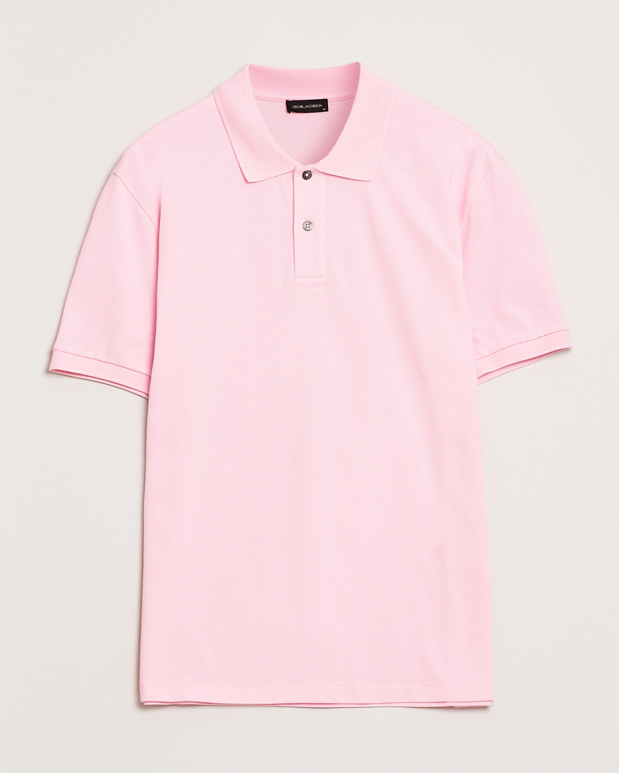 Homme | Polos | Oscar Jacobson | Alex Cotton Polo Pink