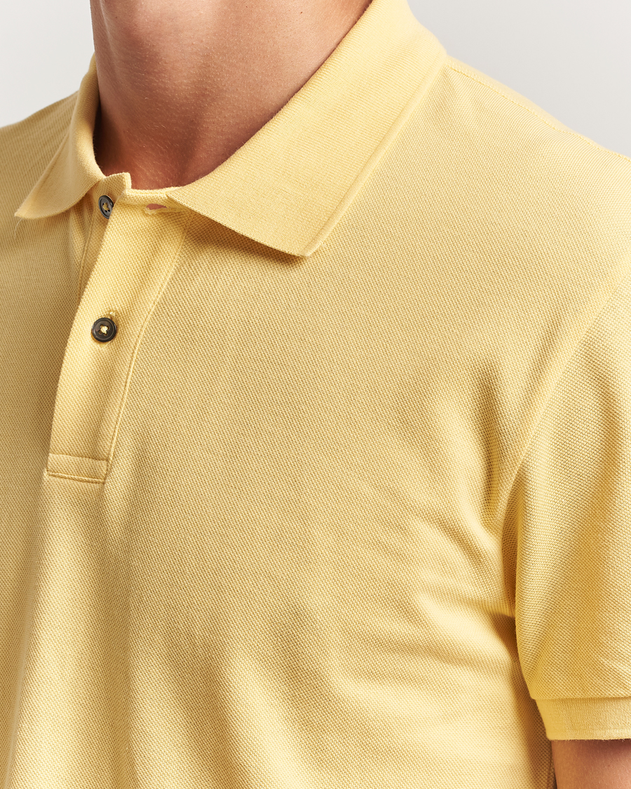 Homme | Polos | Oscar Jacobson | Alex Cotton Polo Yellow
