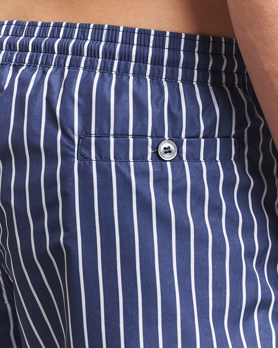 Homme | Maillots De Bain | Oscar Jacobson | Striped Swimshorts Navy
