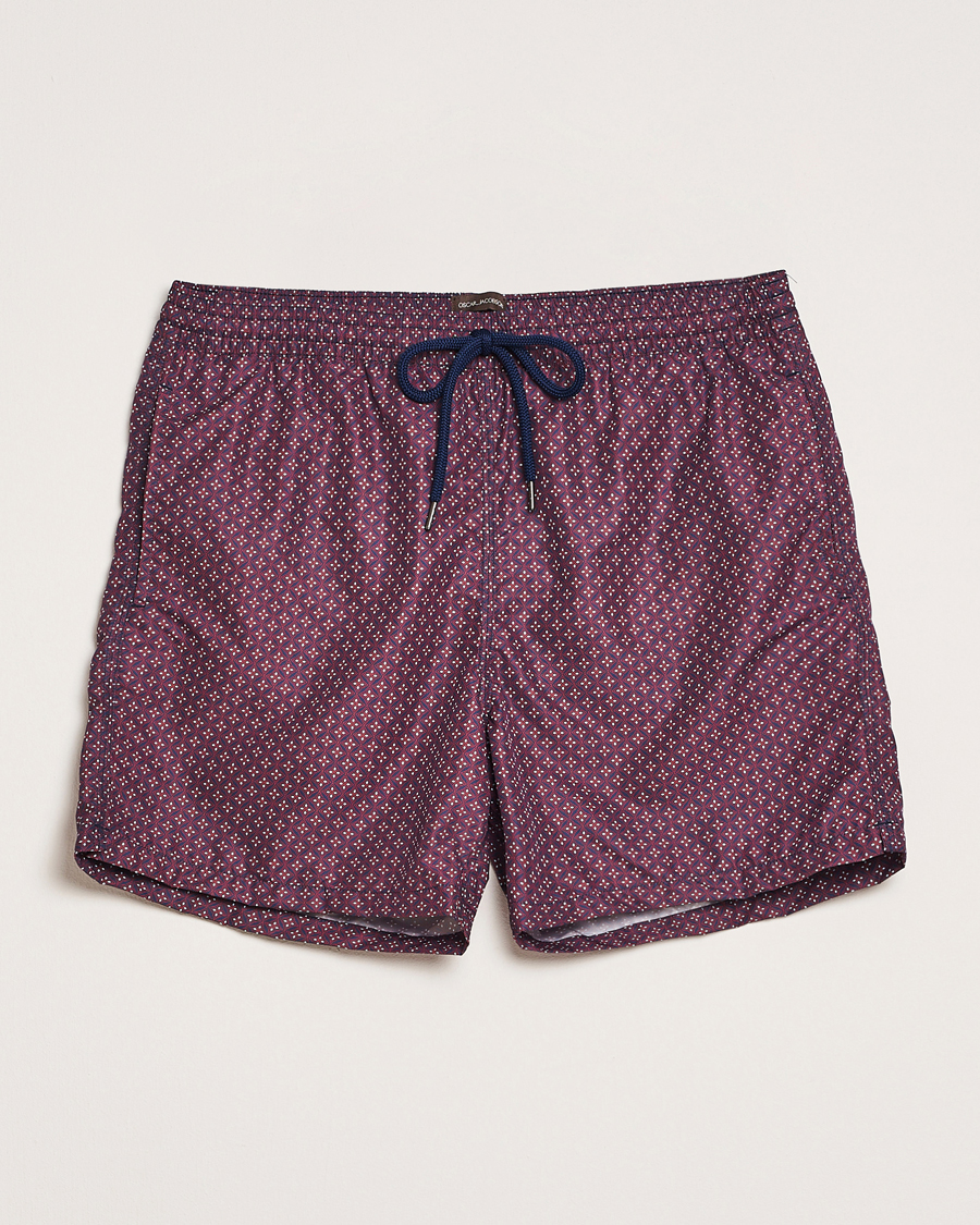Homme | Maillots De Bain | Oscar Jacobson | Printed Swimshorts Red/Navy
