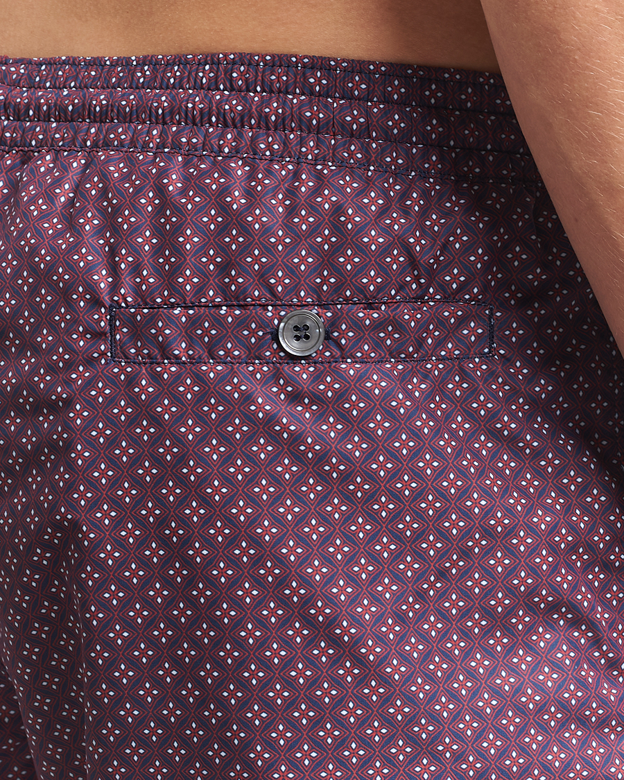 Homme | Maillots De Bain | Oscar Jacobson | Printed Swimshorts Red/Navy