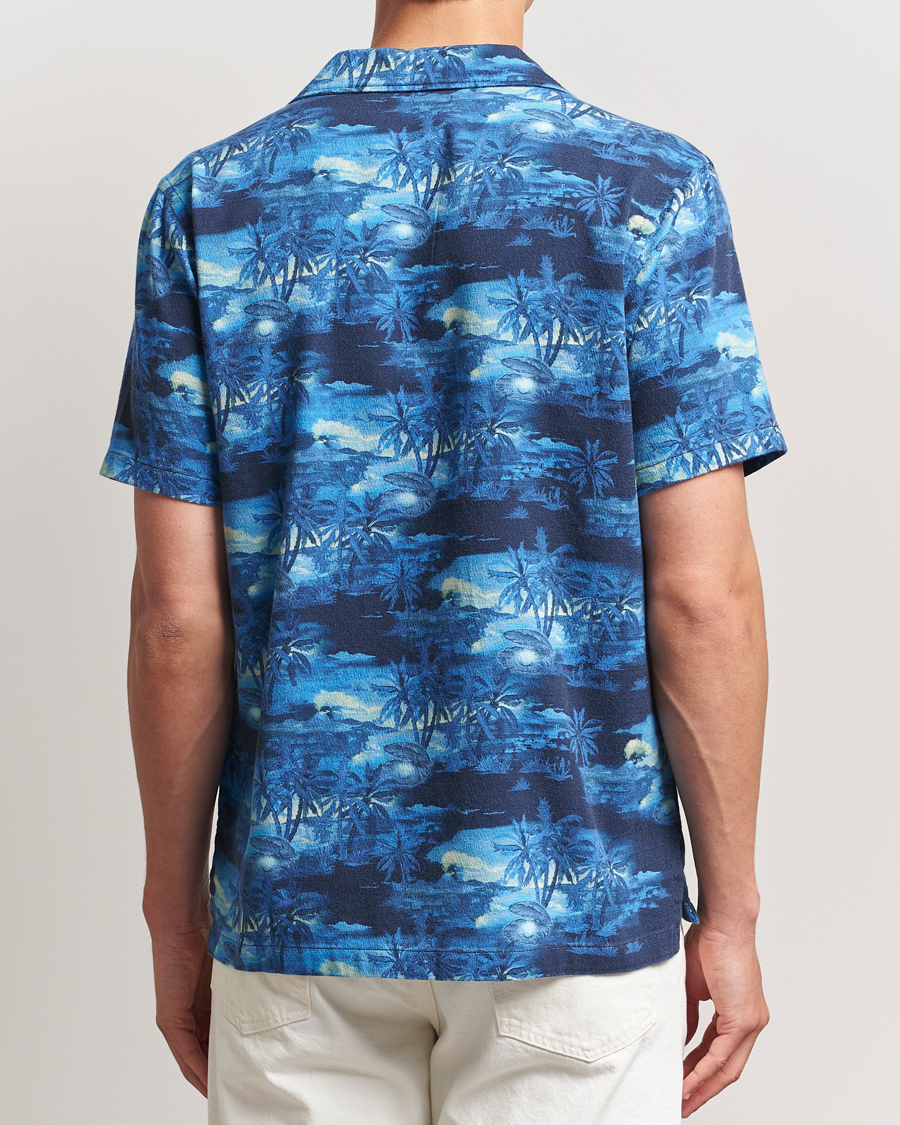 Homme | Chemises | Nudie Jeans | Arvid Pearls Hawaii Shirt Blueberry