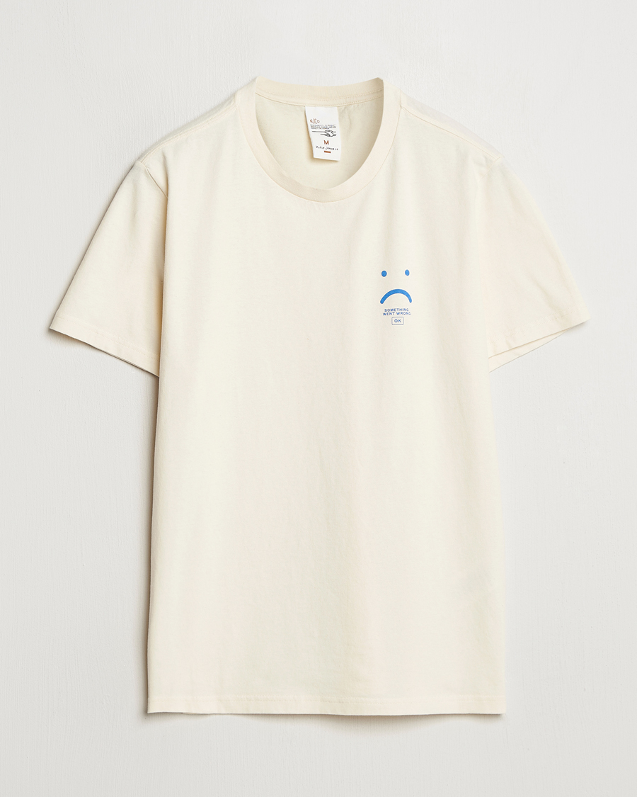 Homme | T-shirts | Nudie Jeans | Roy Frown T-Shirt Ecru