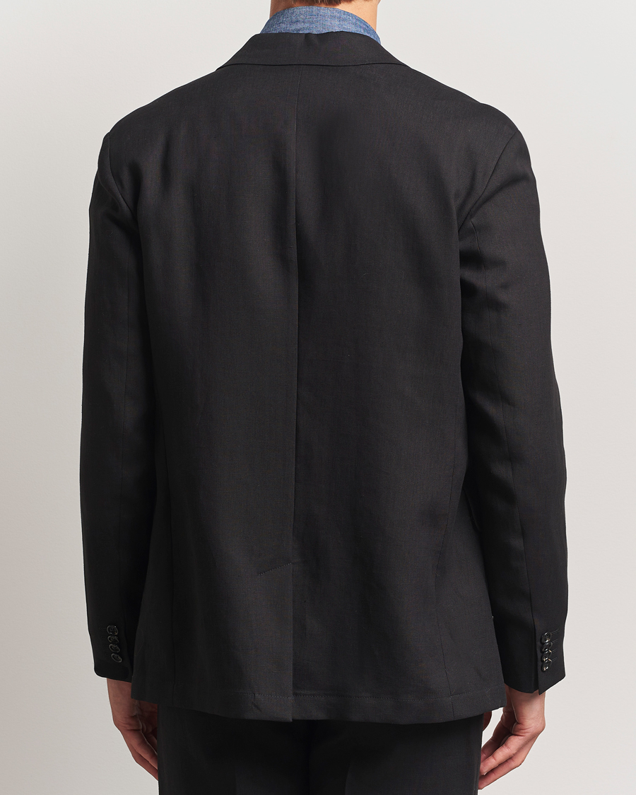 Homme | Blazers | J.Lindeberg | Alban Unlined Super Linen Blazer Black