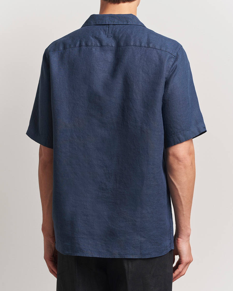 Homme | Chemises | NN07 | Julio Linen Resort Shirt Navy Blue