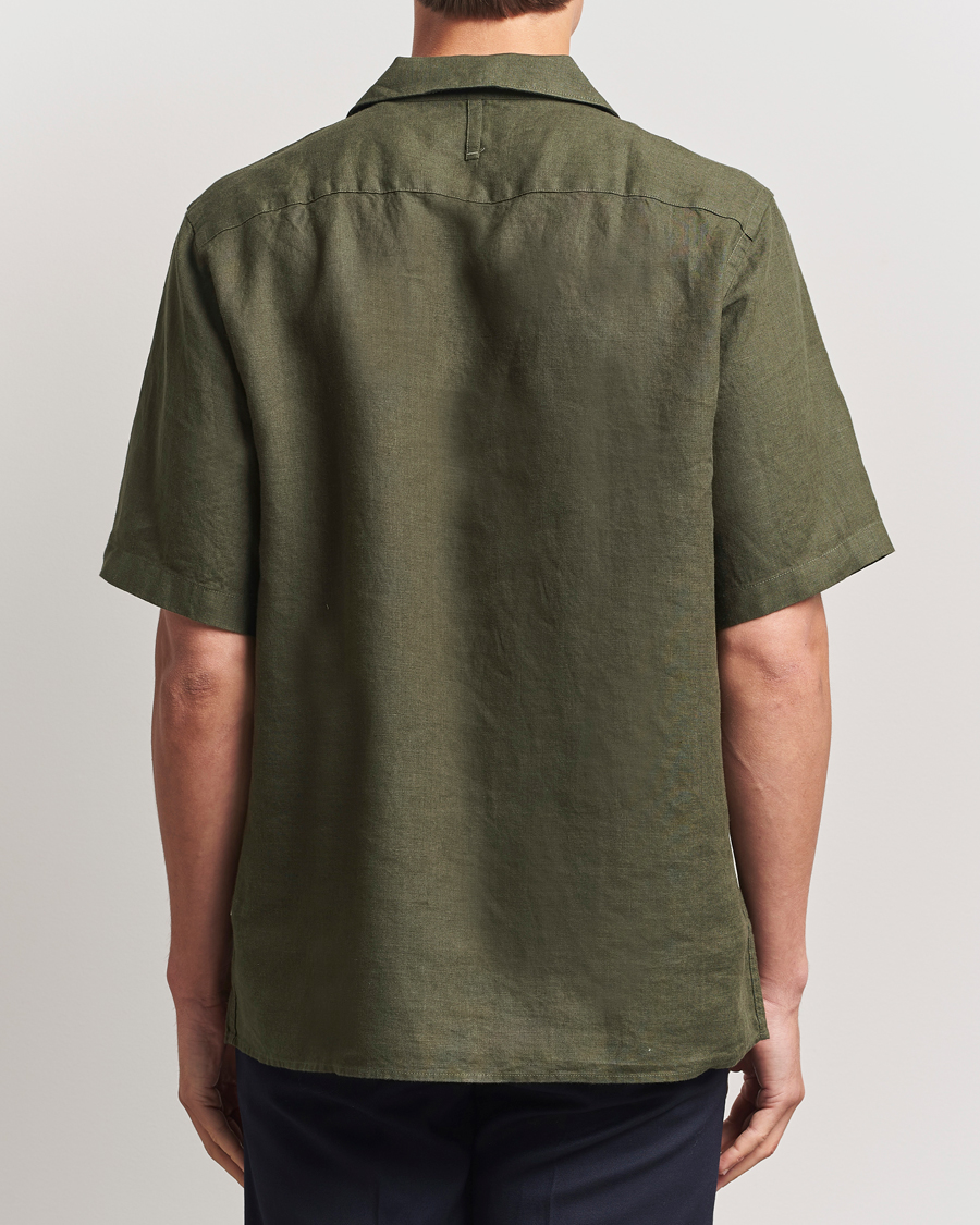 Homme | Chemises | NN07 | Julio Linen Resort Shirt Croc Green