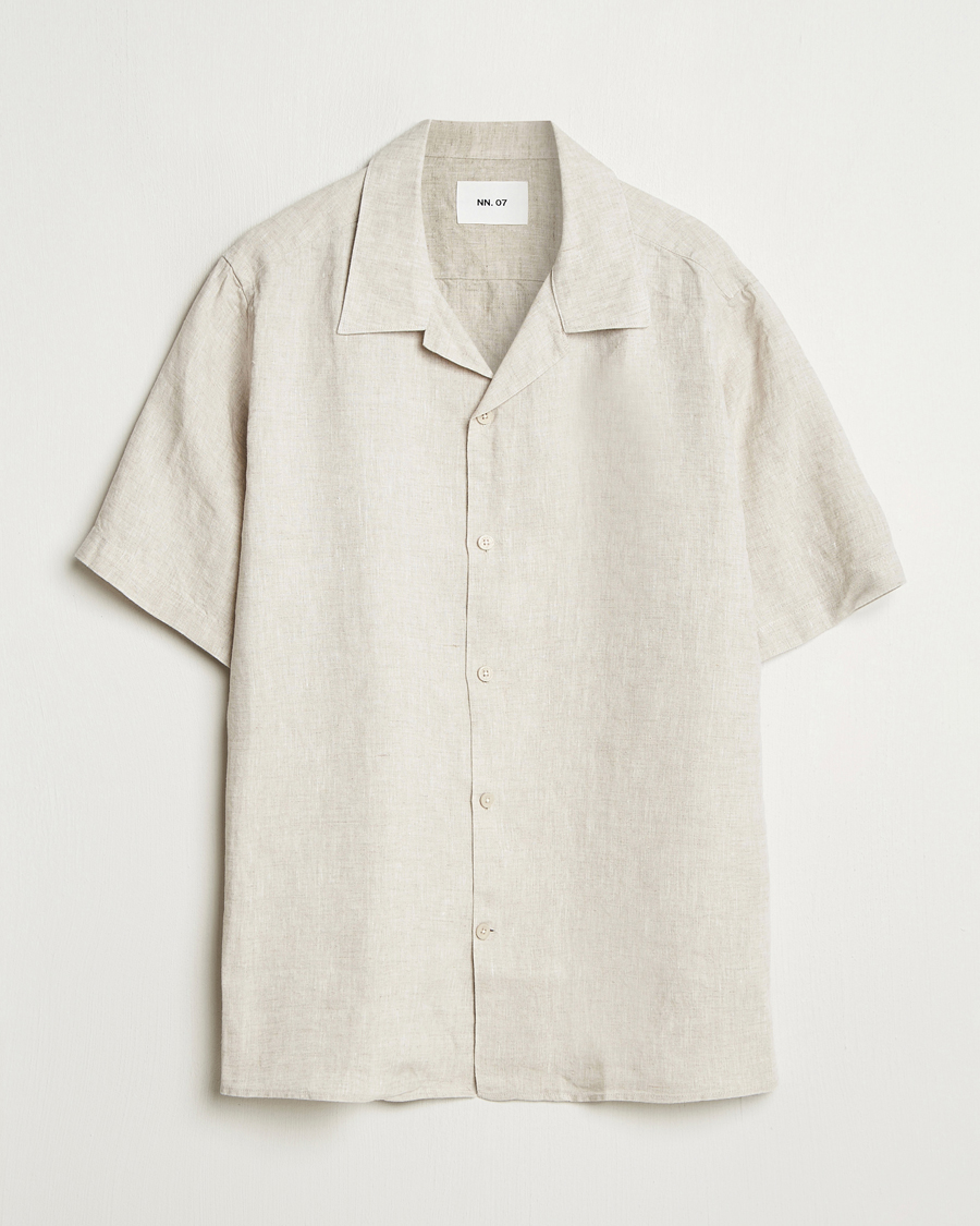Homme | Chemises | NN07 | Julio Linen Resort Shirt Oat