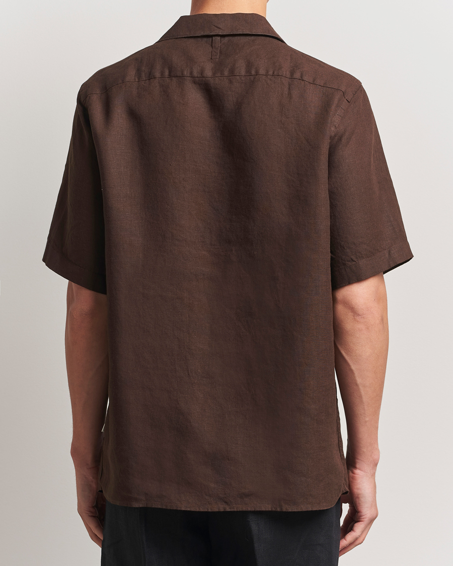 Homme | Chemises | NN07 | Julio Linen Resort Shirt Coffee