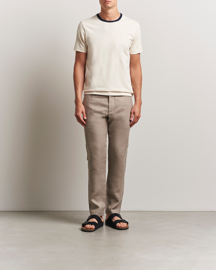 Homme | Pantalons | NN07 | Theo Linen Trousers Greige