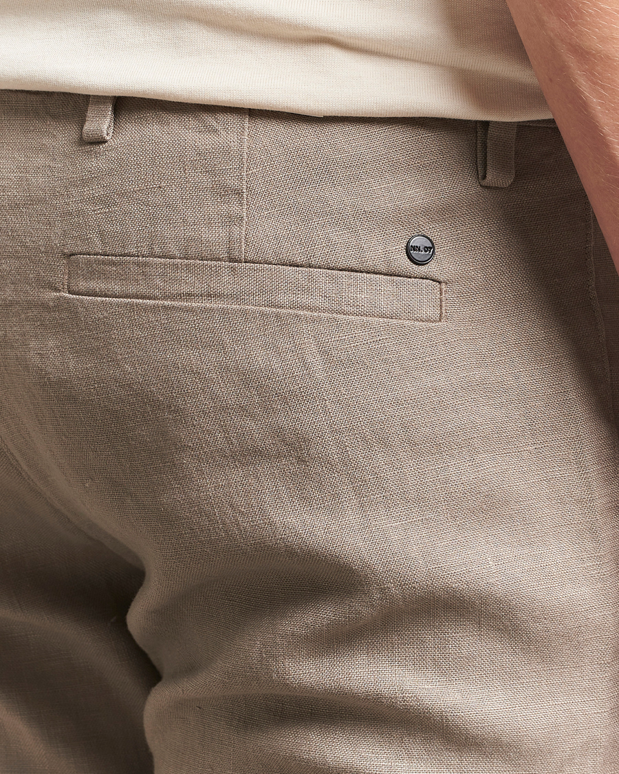 Homme | Pantalons | NN07 | Theo Linen Trousers Greige